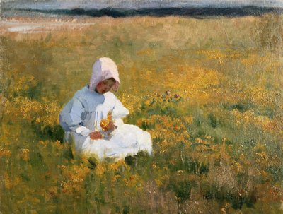 キンポウゲ畑で 作： Marianne Stokes